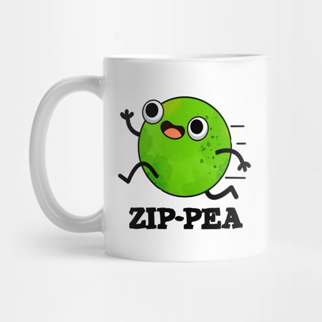 Zip-pea Cute Zippy Pea Pun by punnybone
